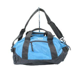 LL Bean Blue Black Embroidered Logo Sports Camps Adventure Duffle Bag